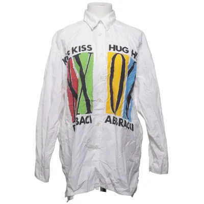 Shirt (White, Multicolored) from Moschino Jeans Cotton