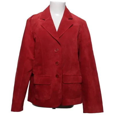 Læderblazer (Rød) fra Merrytime Læder, Polyester