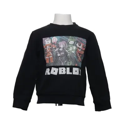Collegetröja (Svart, Flerfärgad) från Roblox Bomull