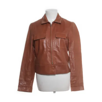 Läderjacka (Brun) från Ottod'Ame Acetat, Skinn, Polyamid