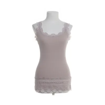 Tanktop (Grijs, Beige) van Rosemunde Katoen, Zijde