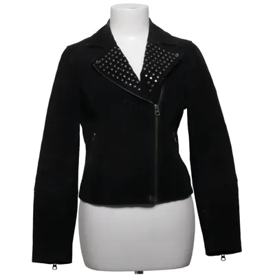 Biker jacket (Black) from JC Polyamide, Suede
