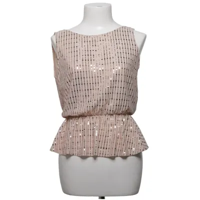 Top péplum (Beige) de Koton Fibre métallique, Polyamide