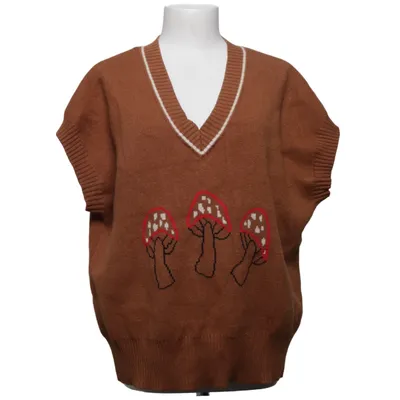 Slipover (Brun, Flerfarvet) fra Lisa Says Gah Polyamid, Polyester, Viscose
