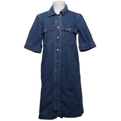 Jeansklänning (ONLBELLE S/S BUTTON DRESS DNM) från ONLY Blue Denim Bomull