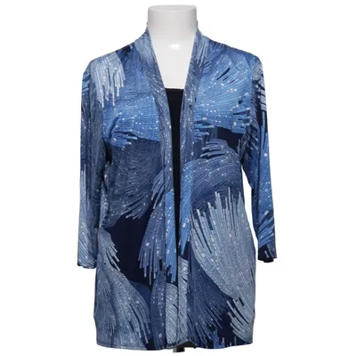 Blus (Blå, Svart, Vit) från Sara Louise Elastan, Polyester