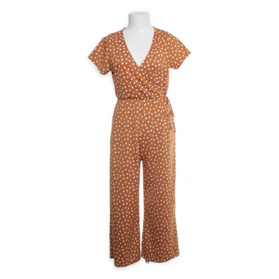 Jumpsuit (Beige, White) from Pull & Bear Polyester