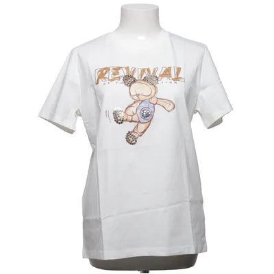 T-shirt (White, Multicolored) from Ebelieve Cotton, Silk