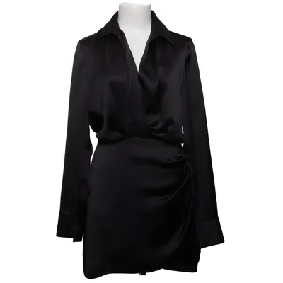 Wickelkleid (Schwarz) von Zara Polyester