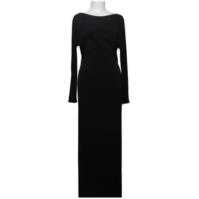 Långklänning (Svart) från Zara Elastan, Polyester