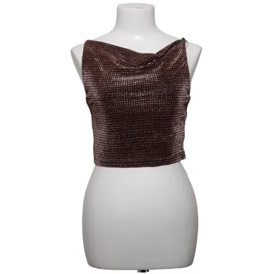 Tanktop (Bruin, Zwart) van Noisy May Metallvezel, Polyamide, Polyester