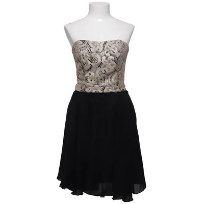 Cocktailklänning (Svart, Beige) från Nuance Elastan, Polyester