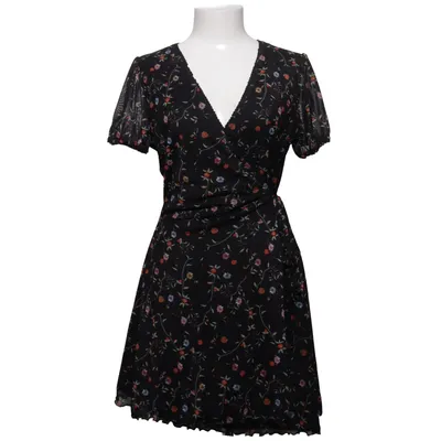 Wrap dress (Black, Multicolored) from Urban Outfitters Elastane, Polyester
