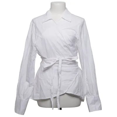 Slå-om bluse (Hvid) fra H&M Modern Classic Bomuld