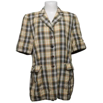 Korte mouwen shirt (Geel, Groen, Wit) van Basler Linnen, Polyester, Viscose