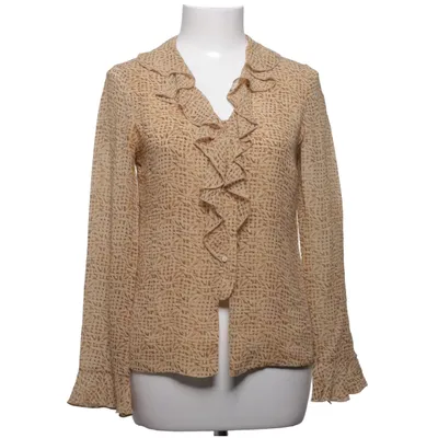 Blouse (Beige, Brown, Black) from Apostrophe Silk