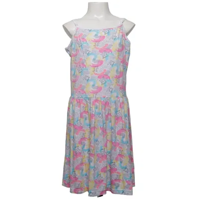 Robe (Blanc, Multicolore) de YD Coton, Viscose
