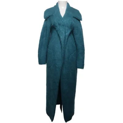 Frakke (Blå) fra By Malene Birger Mohair, Polyamid, Uld