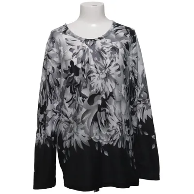 Haut (Noir, Blanc) de E&D Coton, Élasthane, Polyester
