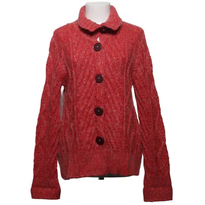 Cardigan (Red, White) from Armani Jeans Mohair, Polyamide, Wool