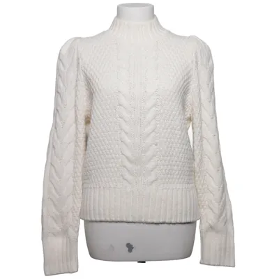 Pull-over (Blanc) de Mango Acrylique, Polyamide, Polyester