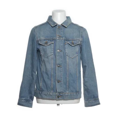 Denimjakke (Blå) fra Raiine Bomuld, Metallfiber