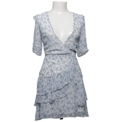 Robe portefeuille (Blanc, Bleu) de Dennis Maglic Coton, Polyester