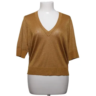 Top (Guld) fra Luisa Cerano Metallfiber, Polyester, Viscose