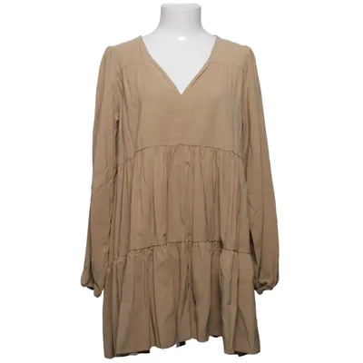 Kleid (Beige) von Zara Polyester, Viskose