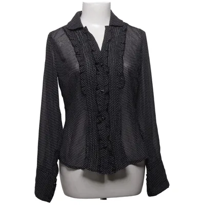 Pussy bow blouse (Black, White) from Boco Polyester