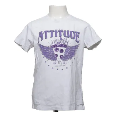 T-shirt (Wit, Lila) van Name It Katoen, Elastaan
