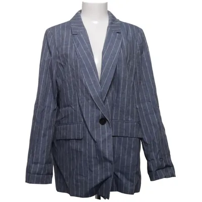 Blazer (Blue, White) from Maison 123 Cotton, Linen, Polyester