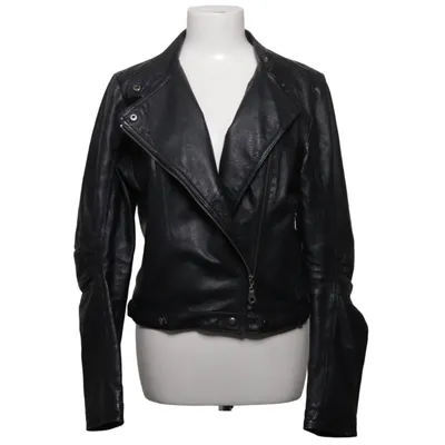 Bikerjacke (Schwarz) von JSFN Leder, Polyester