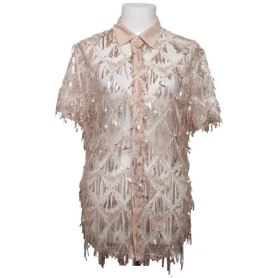 Kortärmad skjorta (Beige, Flerfärgad) från Manfinity Polyester