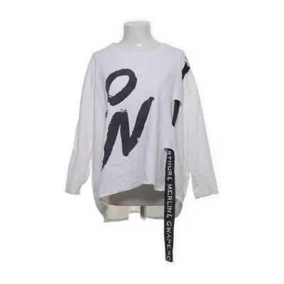 Långärmad t-shirt (Vit, Svart) från Made in italy Bomull, Elastan