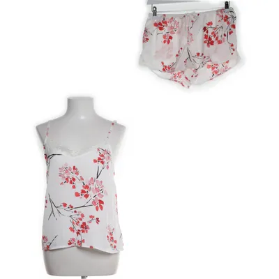 Pyjama (Wit, Rood) van Lindex Elastaan, Polyamide, Polyester