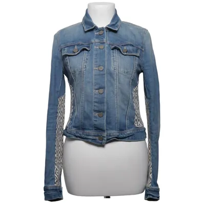 Denim jacket (Blue) from Paige Acrylic, Cotton, Elastane, Linen, Nylon, Polyester