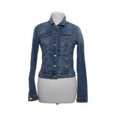 Denimjakke (Blå) fra Bershka Denim Bomuld, Elastan