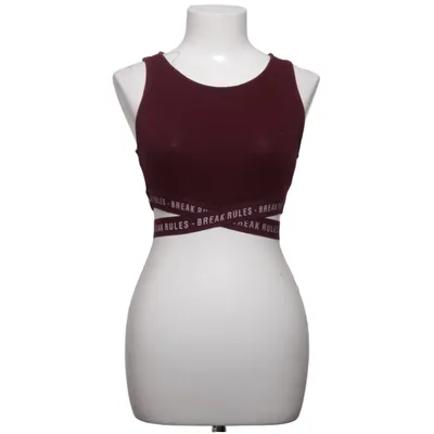 Crop top (Rouge) de Bershka Élasthane, Polyamide, Polyester