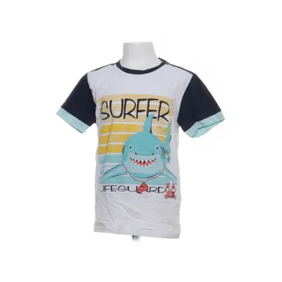 Baseballtröja (Vit, Blå, Gul) från NKD Bomull, Elastan