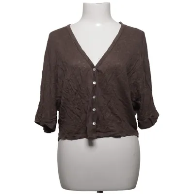 Strickjacke (Braun) von Zara Collection Leinen