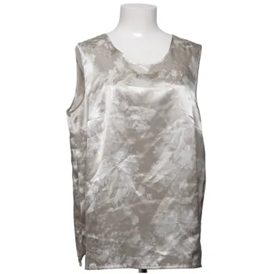 Top (Gray, White) from Jean Claire Polyester