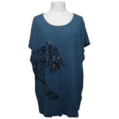 T-shirt (Blå) från Zizzi Viskos