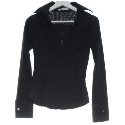Blouse (Zwart) van Karen Millen Katoen, Elastaan, Polyamide