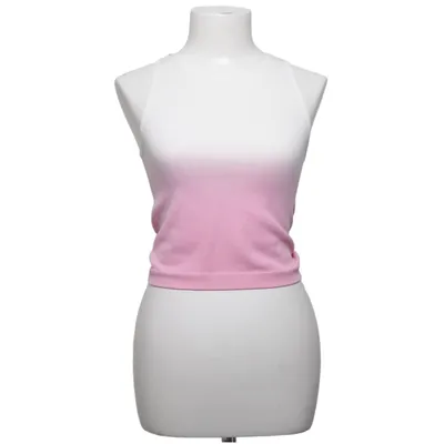 Crop top (Blanc, Rose) de Primark Cares Élasthane, Nylon