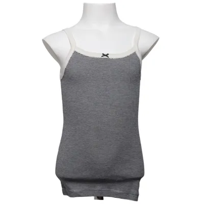 Débardeur (Bleu, Blanc) de Petit Bateau Coton