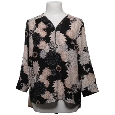 Bluse (Schwarz, Beige, Mehrfarbig) von Miss Milla Polyester