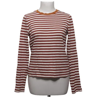 Long sleeve T-shirt (Brown, White) from & Other Stories Cotton