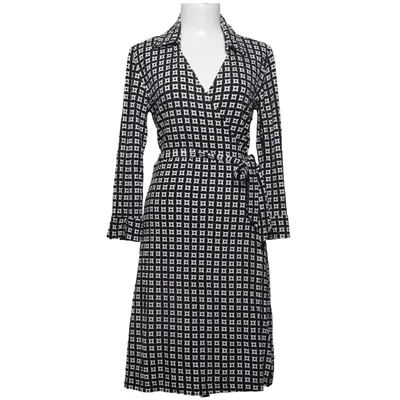 Robe portefeuille (Noir, Blanc) de Vera Velour Élasthane, Viscose