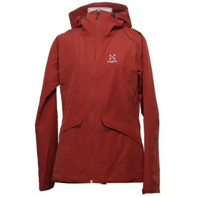 Allwetterjacke (Rot) von Haglöfs Polyurethan, Recyceltes Polyester